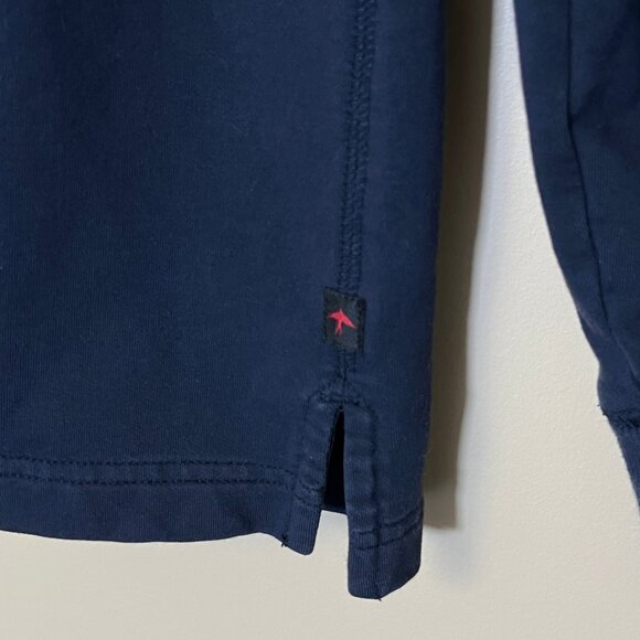 Relwen 1/4 Zip Snap Button Sweatshirt Pullover - Men's Size M - Blue - Picture 4 of 11